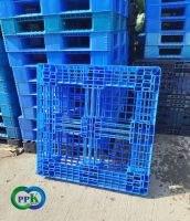 พาเลทพลาสติก พาเลทพลาสติกสีฟ้า ขนาด 110x110x15 cm. PPK Pallet