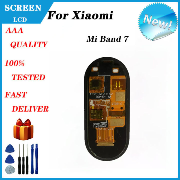 เหมาะสำหรับ-xiaomi-mi-band-7-lcd-สร้อยข้อมือสมาร์ทหน้าจอแสดงผลชุดประกอบหน้าจอสัมผัส