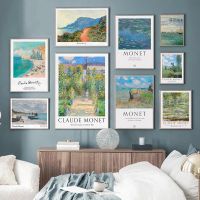 Garden Pond Scenery Canvas Painting Wall Posters and Prints Pictures for Room Decoration