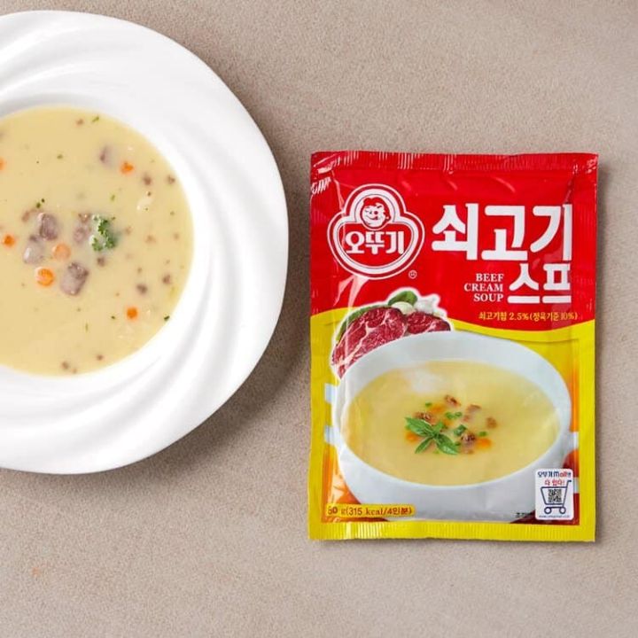 ผงซุปครีม-ออโตกิ-นำเข้าจากประเทศเกาหลี-corn-cream-soup-ottogi-80g