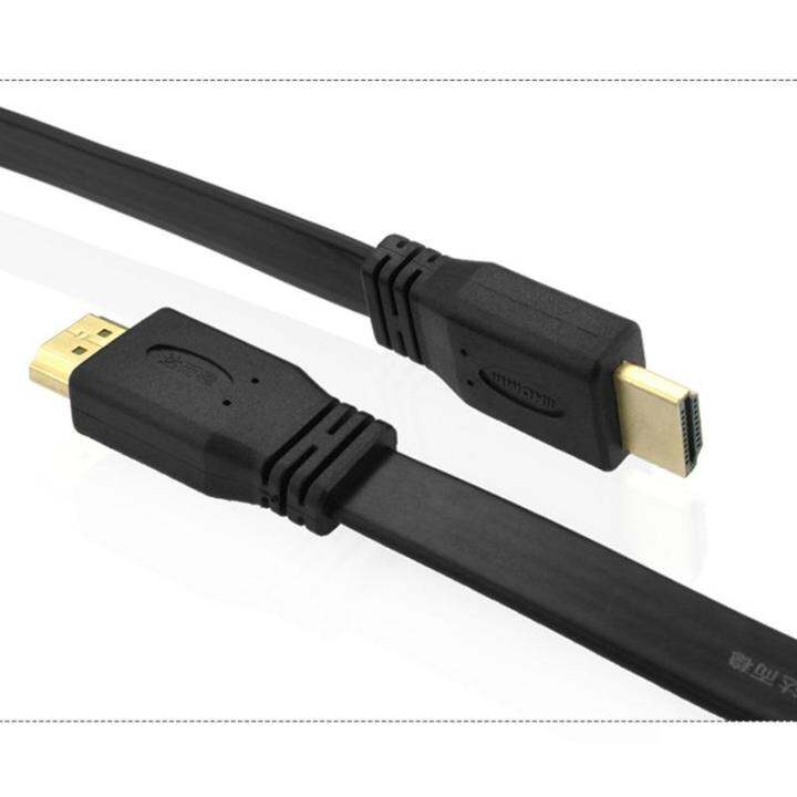 hdmi-high-speed-10m-1080p-3d-ver-1-4-สายแบบอ่อนแบนยาว-10เมตร-black