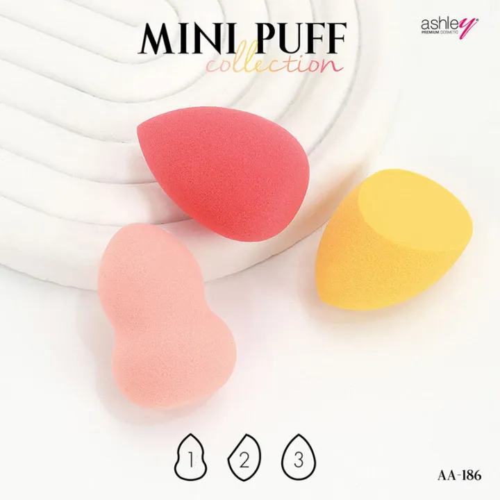 ashley-mini-puff-collection-3pcs-แอชลี่ย์-มินิ-พัฟ-เซทฟองน้ำแต่งหน้า-3-ชิ้น