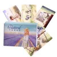 Fortune Telling Tarot Cards Pastoral Tarot Divination Tools Fate Divination Standard Tarot Decks with Guidebook for Party Playing Gathering Game English Version consistent