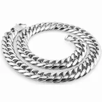 921MM Heavy Polished MenWomen Stainless Steel SilverGold Color Cuban Curb Link Chain Necklace Or Bracelet