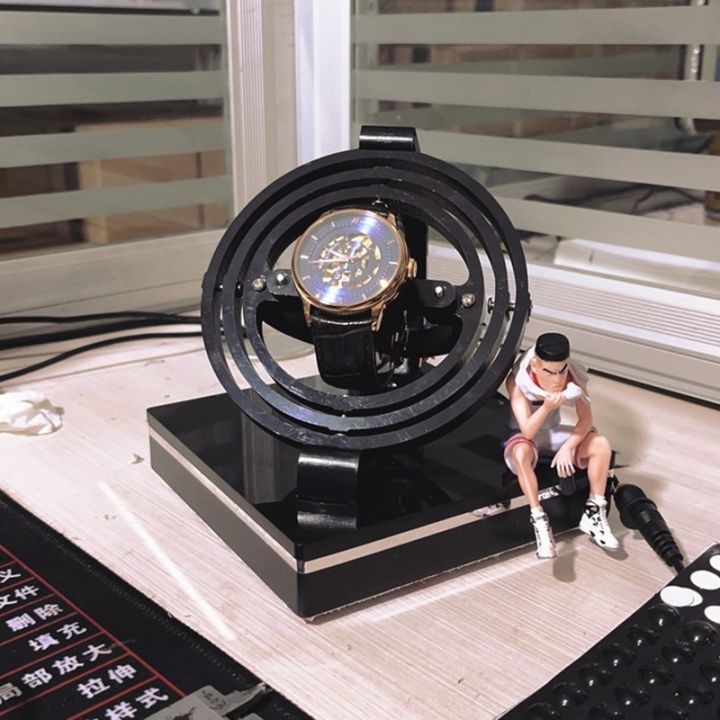 USB Power Automatic Watch Winder Display Case Rotating Display