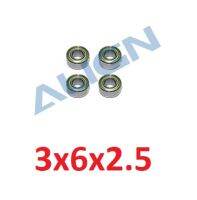 ลูกปืน 3x6x2.5 4ลูก HS1030 Bearings (MR63ZZ)