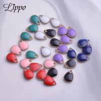 【YF】ஐ✑  30pcs 5x7mm Enamelled drop Charms Both Side Enamel Tear Small Pendant