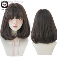 7JHH WIGS Natural Comfortable Synthetic Wig for Women Black Shoulder Straight Hair 14 Inch Fashion Hairstyle Wig [ Hot sell ] Toy Center 2