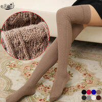 【cw】 Spring New Korean Style Solid Color Fashion Twist over the Knee Stockings Elegant Graceful Cotton High Elastic Womens Socks Wholesale ！