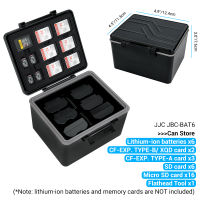 (มีในสต็อก) JJC กล่องใส่แบตเตอรี่กันน้ำ6ช่องเหมาะกับ Nikon EN-EL15แบตเตอรี่ EN-EL15a สำหรับ Nikon Z7 Z6 EN-EL3e D850 D810 D7500 **