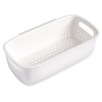 【CC】 Colander Strainer Fruit Bowl Drain Basket Washing Vegetable Plastic Basin Sink Over The Layer Fruits Pasta