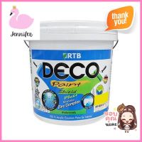 สีน้ำทาภายใน RTB DECO SHIELD PLUS+ BASE C ด้าน 2.5 แกลอนWATER-BASED INTERIOR PAINT RTB DECO SHIELD PLUS+ BASE C MATT 2.5GAL **มีบริการชำระเงินปลายทาง**