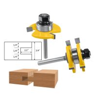 【DT】hot！ Milling Cutter Wood Tongue   Groove Joint Assemble Router Bits T-Slot for Woodwork Cutting Tools LT039