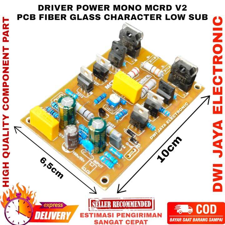 DRIVER POWER AMPLIFIER MCRD V2 PCB FIBER SUB LOW | Lazada Indonesia