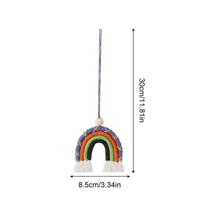 boho-rainbow-decor-handmade-car-fringe-bohemian-rainbow-rainbow-macrame-car-charm-macrame-bohemian-rainbow-charm-air-freshener-oil-diffuser-for-car-interior-decor-presents