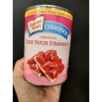 ⚡ Duncan hines Comstock Strawberry Topping Pie Filling สตรอเบอร์รี่  กวน 595 g. ⚡