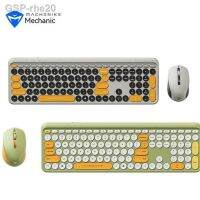 Fashion❉ Rhe20 Conjunto De Mouse E Teclado Mecânico Sem Fio Para Homens Moutop บลูทูธแล็ปท็อปเดสก์ท็อป Escritório Ckm500