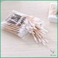 สำลีก้านด้ามไม้  หัวคู่คัตเติ้ลบัต สำลีแบบไม้  1 แพ็ค สปอตสินค้า Cotton swab pot Eliana