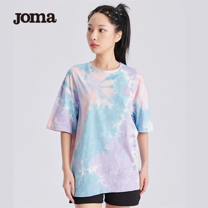 2023-high-quality-new-style-joma-bi-taojun-joint-mens-and-womens-spring-and-summer-sports-short-sleeved-loose-tie-dye-graffiti-couple-t-shirt-for-students