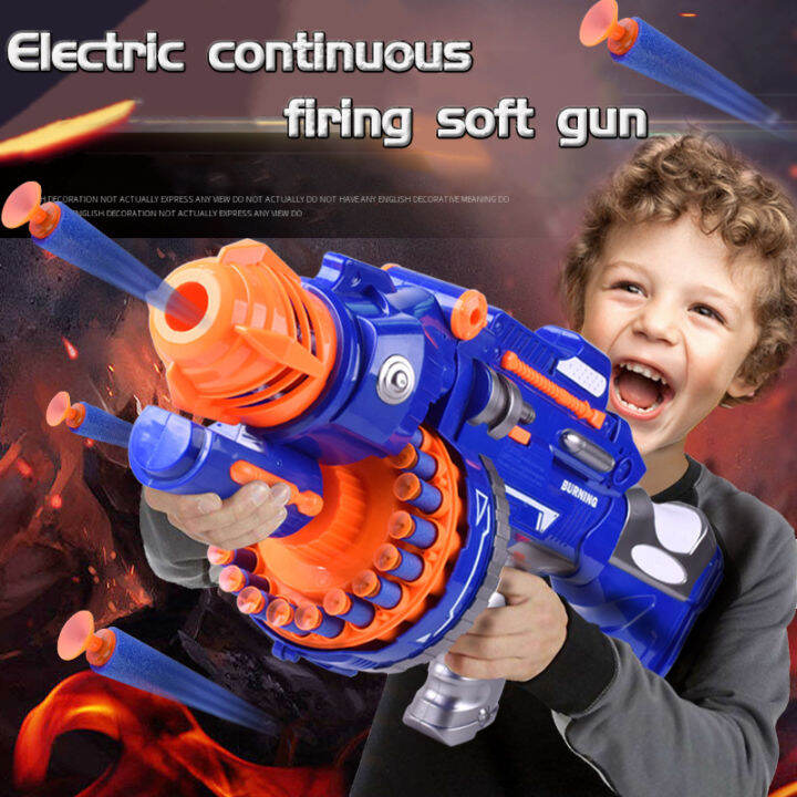 Stock Ready Blaster Electric Nerf Machine gun, softbullet gun, soft ...