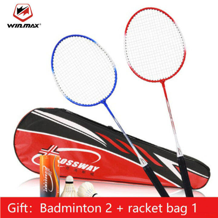 Winmax 2pcs Professional Badminton Rackets Set Family Couples Double