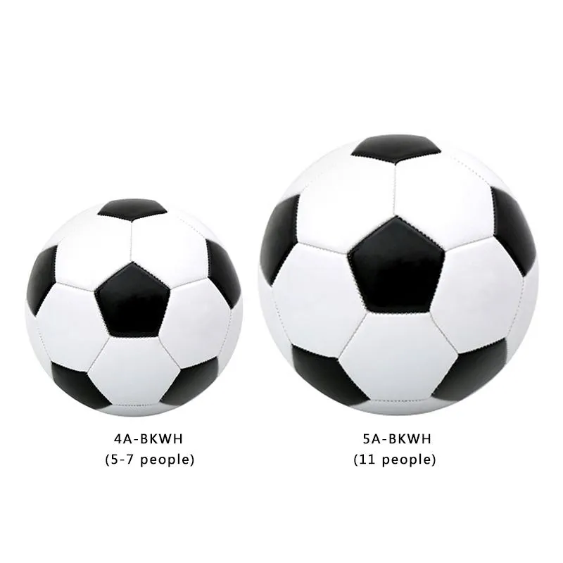 1pcs Classic Black White Outdoor Butyl Inner Football Ball Standard Adult Size 4 Pu Soccer Ball Training Ball Lazada