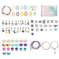 Children Necklace DIY Crafts 112PCS DIY Necklace Bracelet Crafts Kit for Girls Kids Hands-On Crafts for Anklets Keychain Rings Bracelet Necklace Earrings unusual