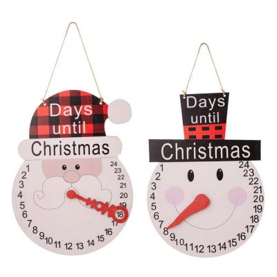 Christmas Hanging Countdown Calendar Christmas Advent Calendar Collection Wooden Countdown Calendar for Christmas Home Wall Indoor Outdoor Decoration charming