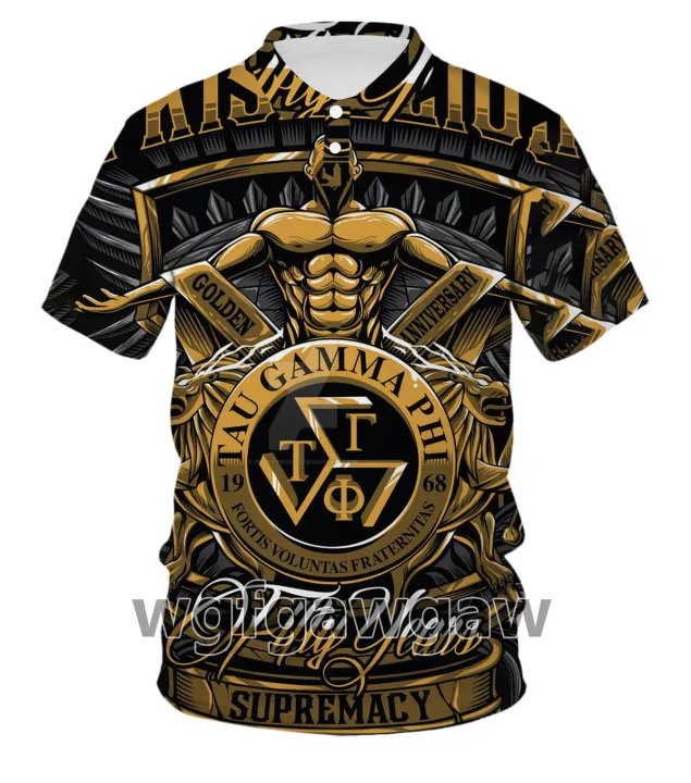 2022 NEW TAU GAMMA PHI TRILEG Sublimation Polo Shirt/SKEPTRON AKRHO AKP ...