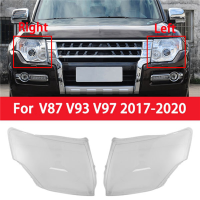 ฝาครอบเลนส์ไฟหน้ารถโปร่งใสสำหรับ2007-2020 Mitsubishi Pajero V87 V93