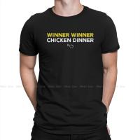 Men T-Shirts Winner Chicken Dinner Essential Awesome Pure Cotton Tees Short Sleeve Pubg PlayerunknownS Battlegrounds T Shirt