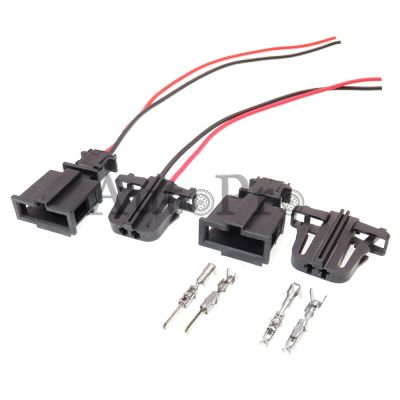 【LZ】▲  1 Set 2 Hole Auto Tweeter Speaker Electric Wire Socket with Cables For VW Audi 3B0972712 1J0971972 Car Unsealed Connector