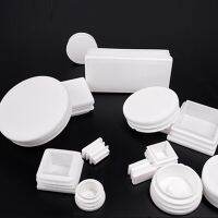 10pcs Round pipe plug White Plastic tube end cap Anti Slip Alloy ladder chair Furniture Leg Blanking hole dust cover Feet Pipe Fittings Accessories