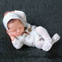 7 Styles Baby Romper Knitted Hooded Newborn Photography Prop Overalls Footed Jumpsuit Infant Photography Clothing Sets  Packs