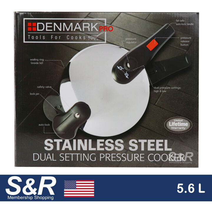Denmark Stainless Steel Dual Setting Pressure Cooker 1pc Lazada PH