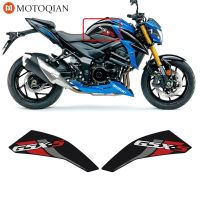 แผ่นรองถังน้ำมันด้านข้างสำหรับ SUZUKI GSX-S750 GSXS 750 Z 2017- 2020 2021สติกเกอร์ถังน้ำมันรถจักรยานยนต์ป้องกันที่ยึดเข่าลื่น