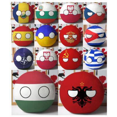 Polandball Countryballs Plush Doll Toy Ukraine Spain Hungary Portugal Romania Greece Austria Mexico Poland Ball Pendant 9-20cm