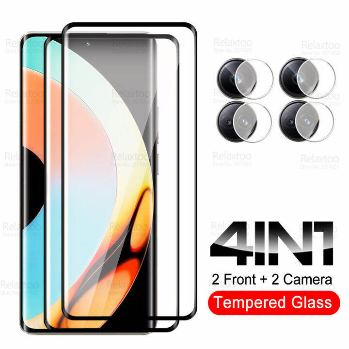 สำหรับ Realme 10 Pro Plus 4in1กล้องป้องกันกระจกเทมเปอร์ Realme 10 ...