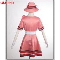 【UMOMO】Anime Demon Slayer Kamado Nezuko cosplay Girls daily banquet stage dress Cosplay role party dress