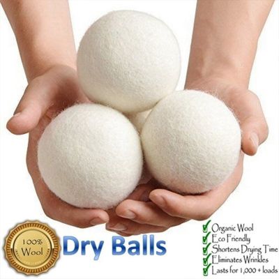 Wool Dryer Balls Reusable Clothes Ball 3/5/7cm Drying Washing Balls Home Wool Dryer Balls Washing Machine Accessories 6/1Pcs