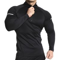 2019 Mens zipper Hoodies Fashion Casual male gyms fitness Bodybuilding cotton Sweatshirt sportswear Brand top coat