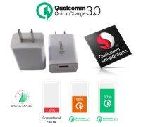 Quick Charge 3.0 USB Turbo Wall Charger Fast Charger หัวปลั๊กชาร์ทไฟ QC 3.0 ชาร์จไฟเร็วกว่าที่ชาร์จไฟทั่วไปถึง 4 เท่า