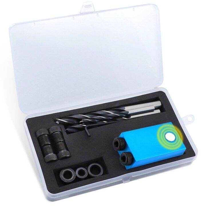 Woodworking 15 Degree Pocket Hole Jig Replaceable 6 8 10mm Drill