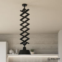 RINA HEY MARILYN/1 โคมไฟ โคมไฟห้อยเพดาน โคมไฟตกแต่งเพดาน ไฟติดเพดาน Pendant lamp W35 X D35 X H160 CM  – สี ดำด้าน