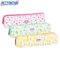 Deli Z86702 Pencil Pouch กระเป๋าดินสอแฟนซีลายผลไม้ BLOOMING สีสนสดใส คละลาย 1 ชิ้น กระเป๋าดินสอ กล่องดินสอ school