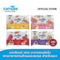 CATSTER FRESH แคทส์เตอร์ เฟรช ขนาด 480 กรัม อาหารมื้อหลักแมว/อาหารสด/อาหารแช่แข็ง/อาหารแมว/ทานได้ทั้งแมวที่ทานอาหารเม็ด/BARF บาร์ฟ