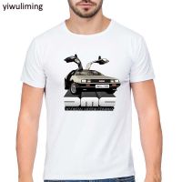 Men o-neck tshirt fashion brand t-shirt new Unisex DMC DeLorean T-Shirt Back To The Future Retro car top tees