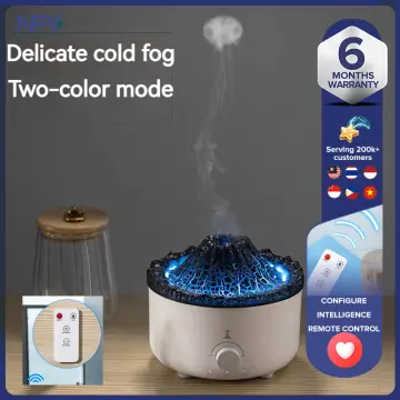 560ml Volcano Flame Remote Control Aromatherapy Air Humidifier Essenti