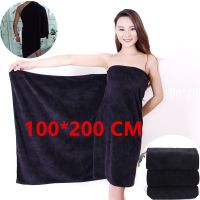 Thicken Increased Superfine Fiber Fitness Quick-drying Sports Towel Fitness Sports Bath Towel (Black)