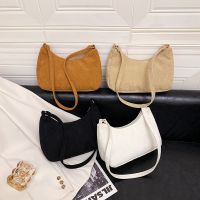 [COD] Foreign trade womens bag corduroy 2022 new underarm street simple one-shoulder dropshipping
